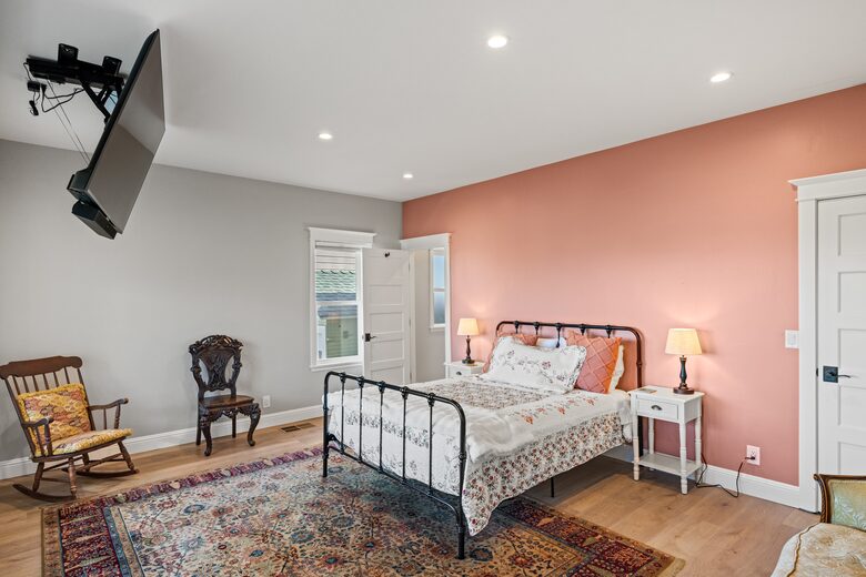 Primary bedroom with ocean view