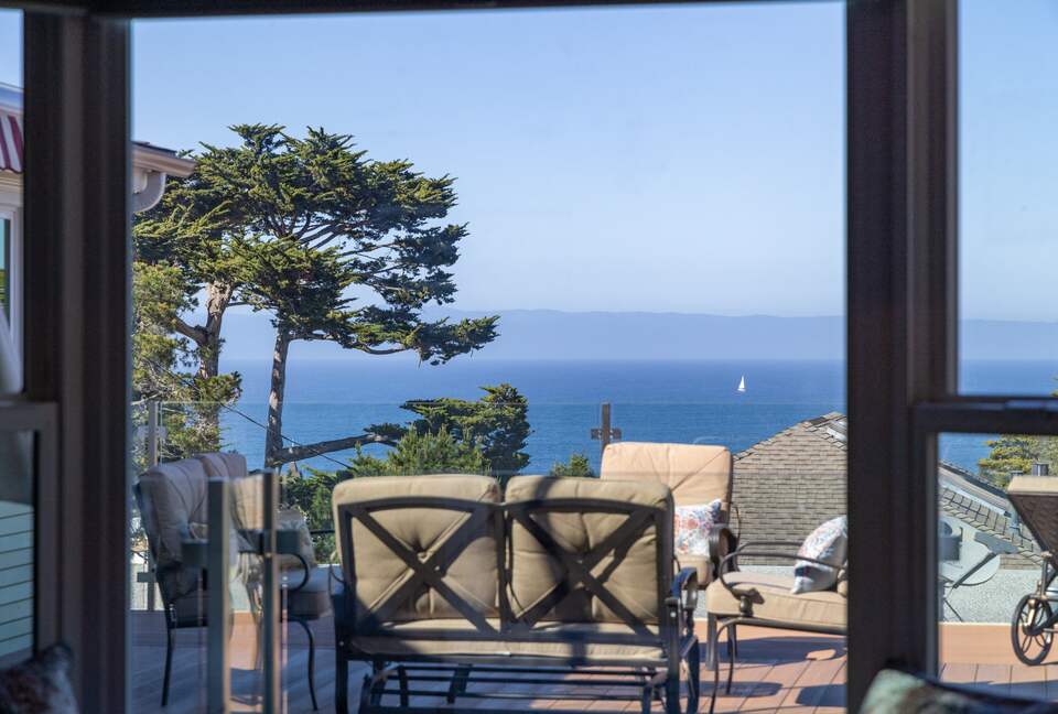 View from primary bedroom
