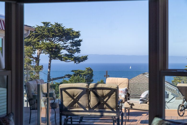 View from primary bedroom