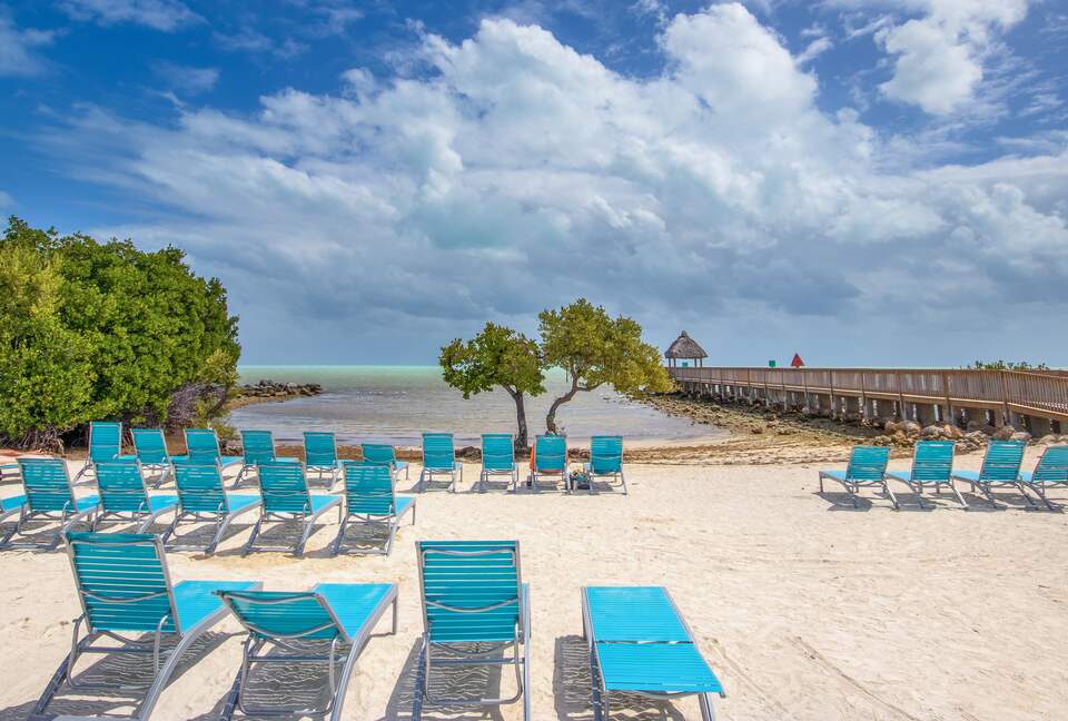 Small private resort beach