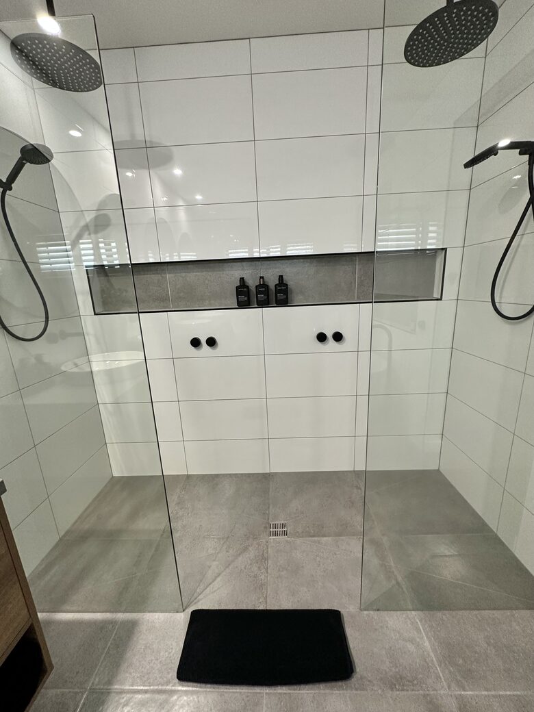 Dual showers in Master bedroom ensuite