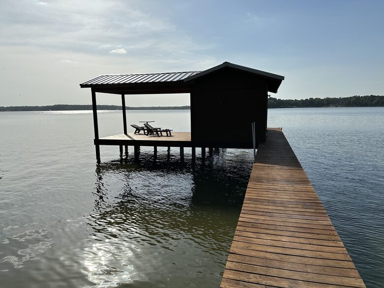 Great fishing from the boardwalk down to the dock
