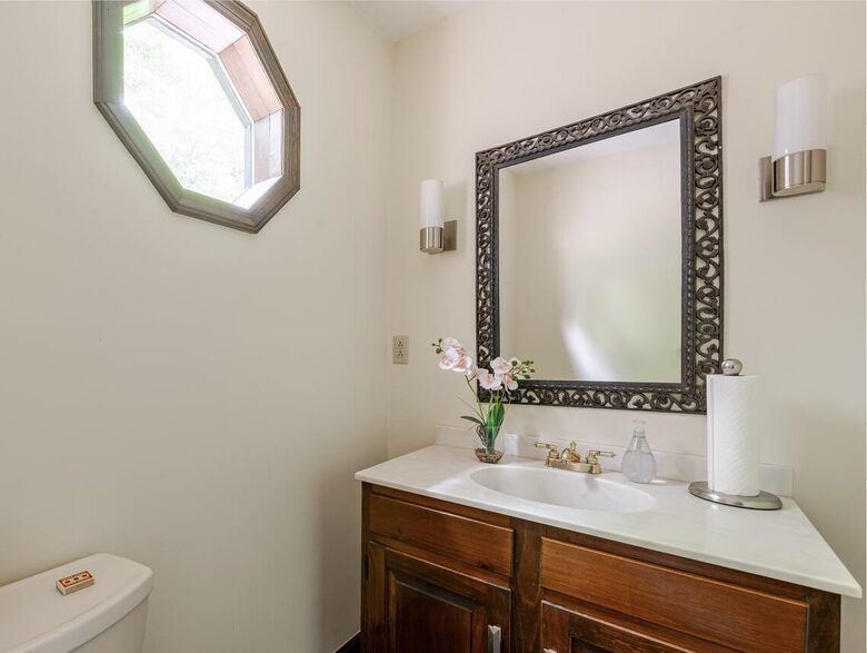 Downstairs powder room