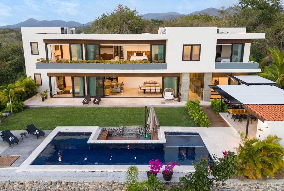 Pontoquito Luxury 7 BR Villa Oceanview (near Punta de Mita) - Punta de Mita, Mexico