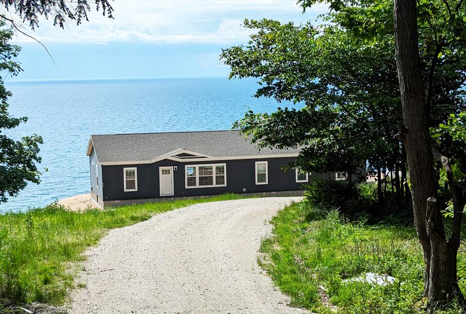 Lake Michigan Sunset Beach Home with 32 Acres to Explore - Bear Lake, Michigan