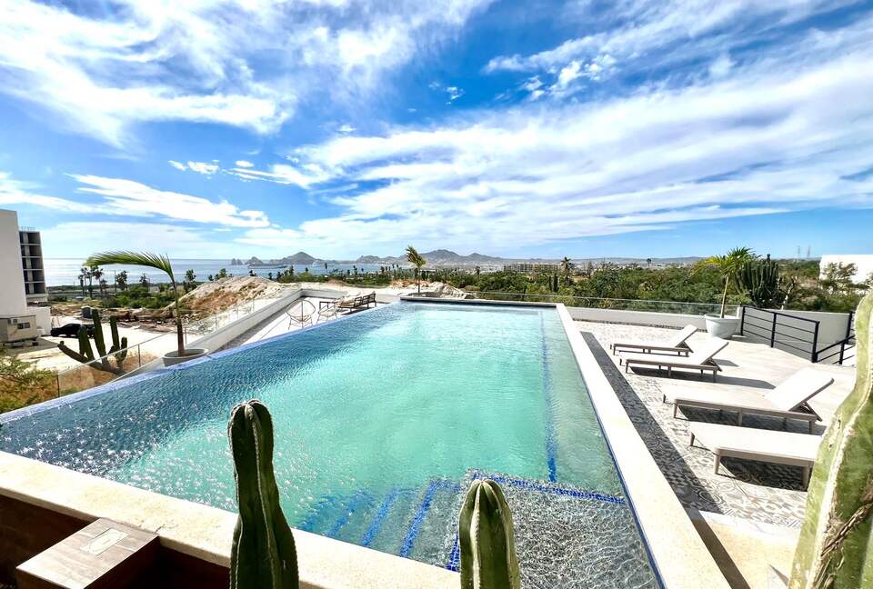 Building pool view