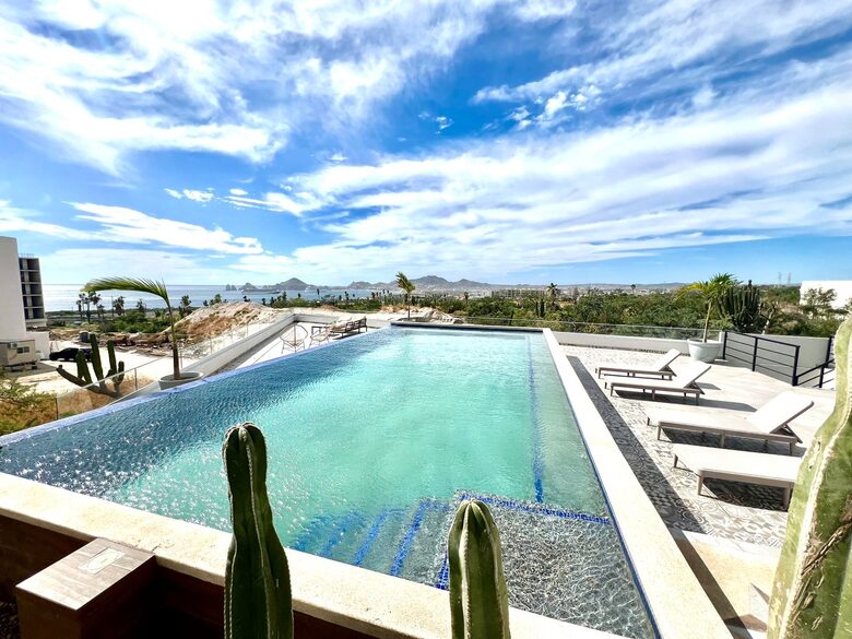 Building pool view