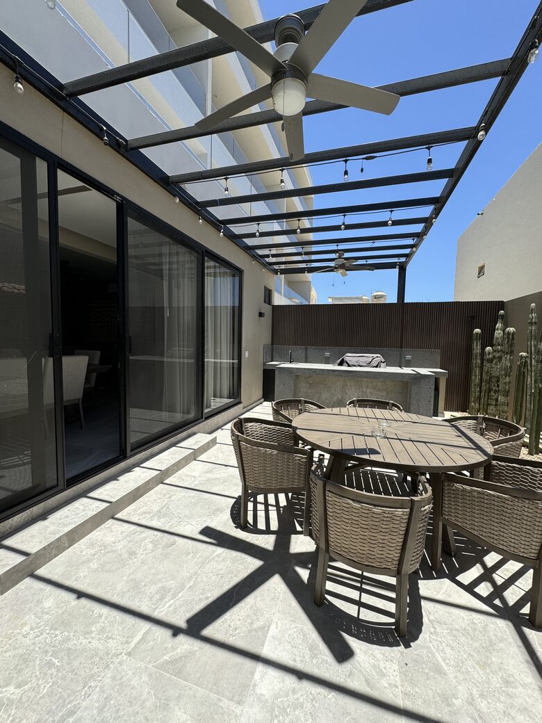 Patio and grill