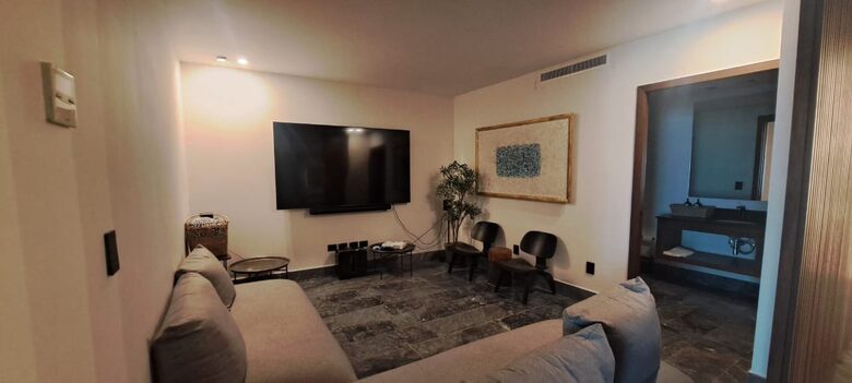 TV Room with 2 sofa beds