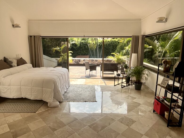 Huge Master bedroom with TV area and 55”HDTV