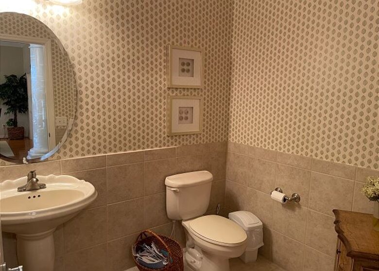 First floor half bath