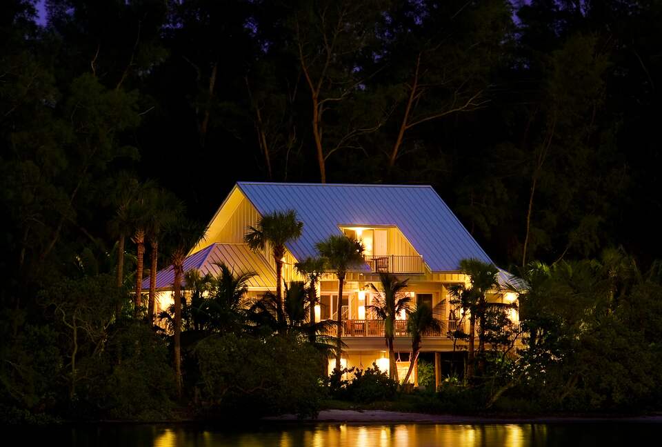 House at night