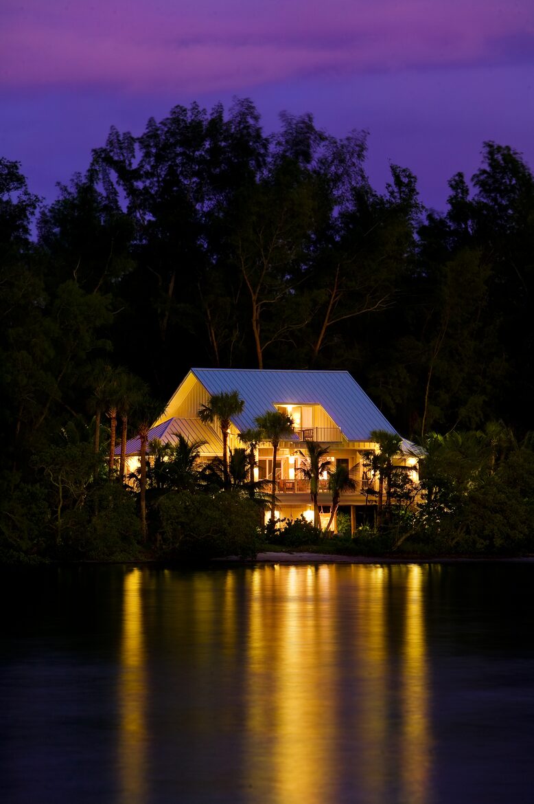 House at night
