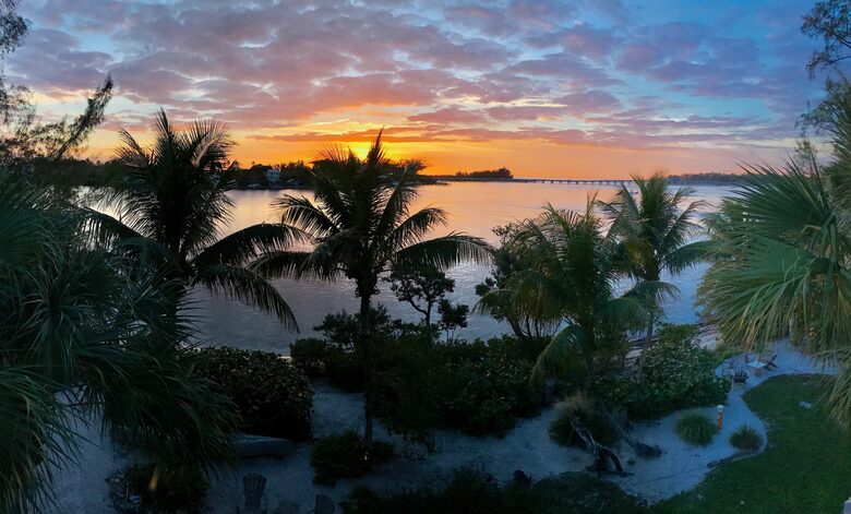 Sunset view from second living level bedrooms