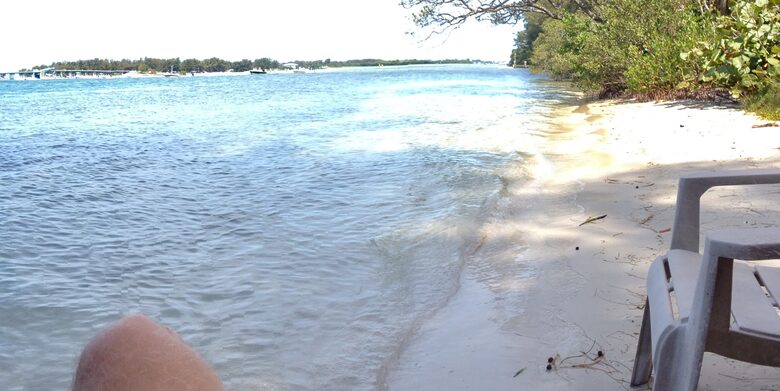 Private beach
