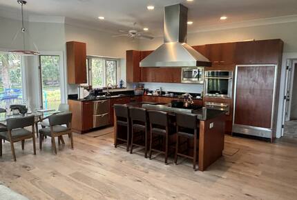 Kitchen with Subzero, Gas range
