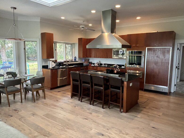 Kitchen with Subzero, Gas range
