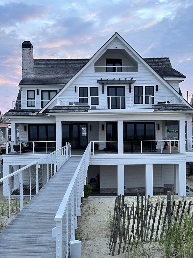 Oceanfront Modern Farmhouse with Beach Access - Mantoloking, New Jersey