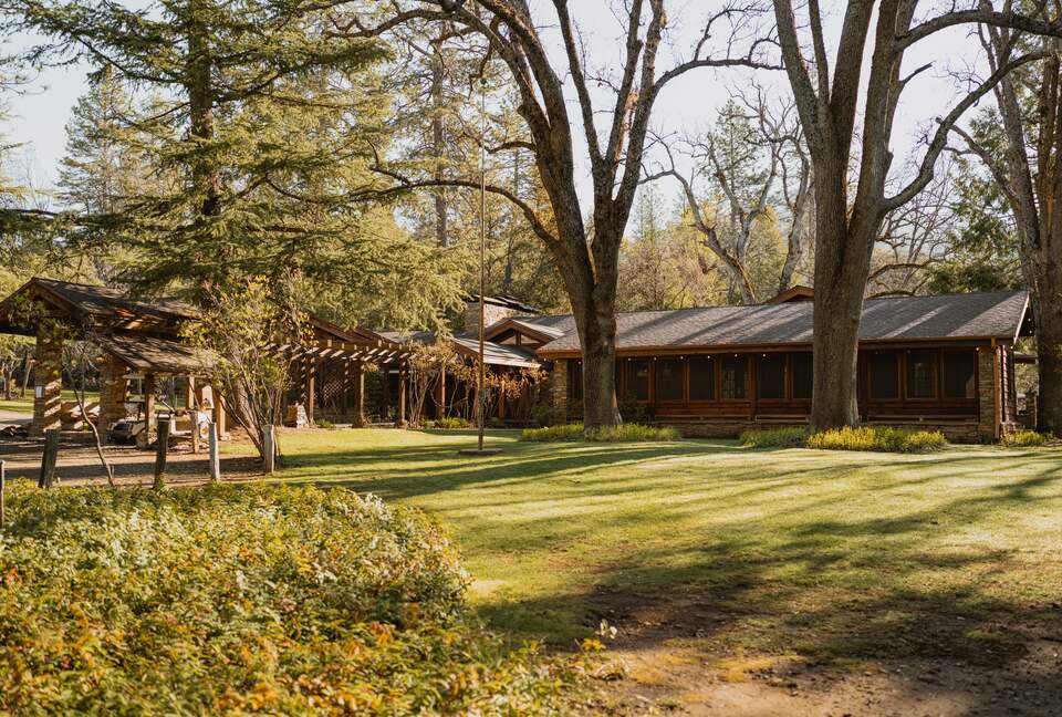 Stone and Glass House next to Yosemite National Park - Mariposa, California