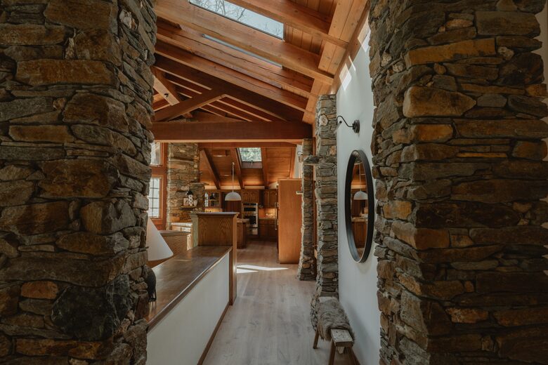 Stone and Glass House next to Yosemite National Park - Mariposa, California