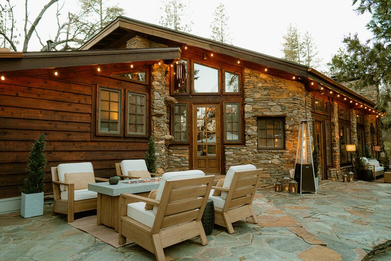 Stone and Glass House next to Yosemite National Park - Mariposa, California