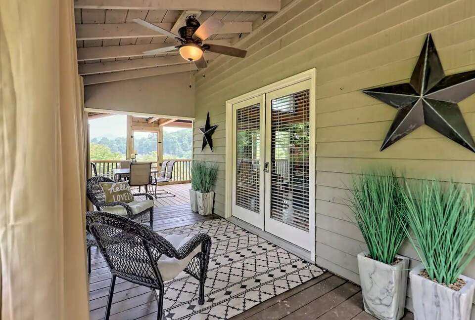 Welcome to the fully screened porch and main entrance