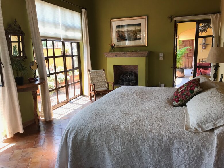 King Suite with fireplace