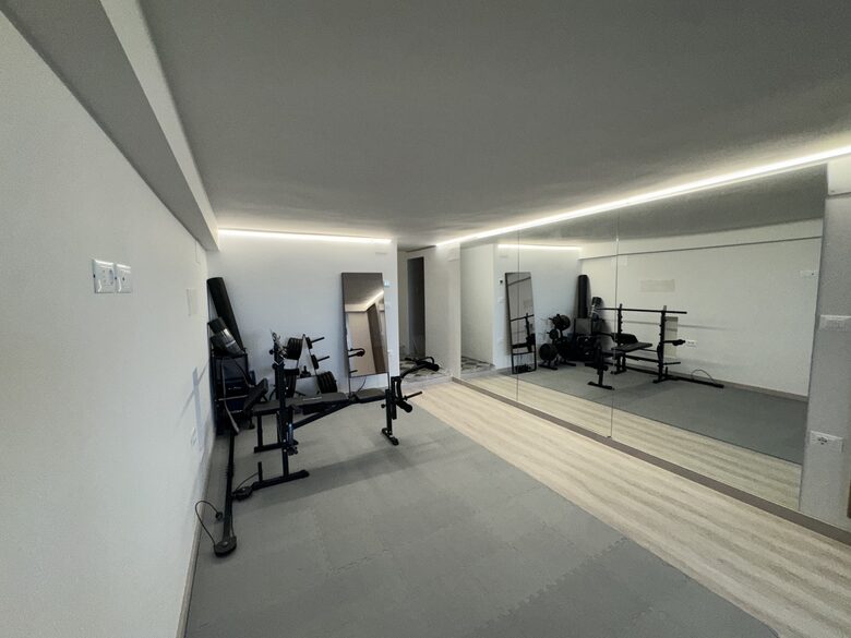 Gym in basement
