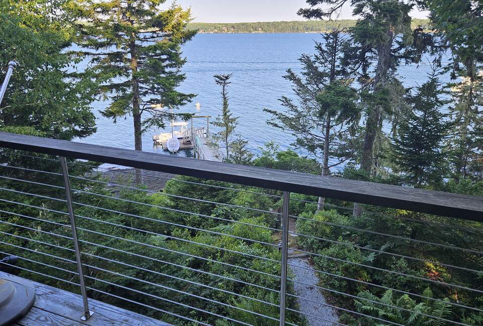 View from Deck of Pathway to Private Dock