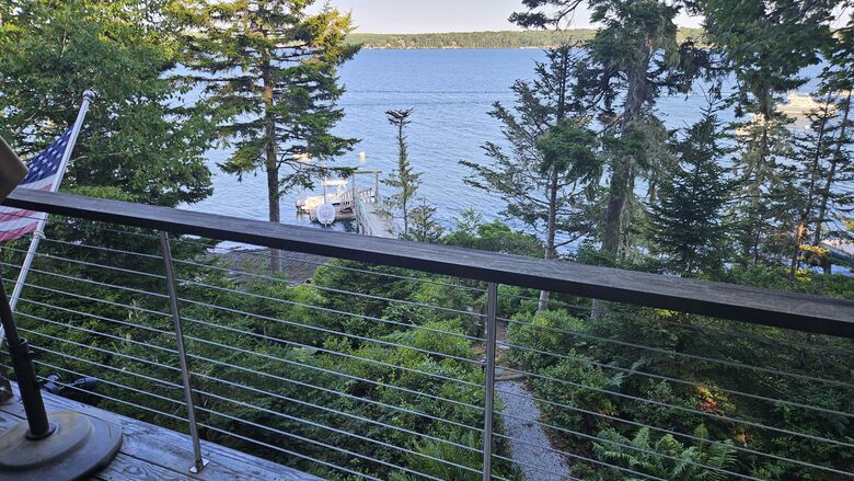 View from Deck of Pathway to Private Dock
