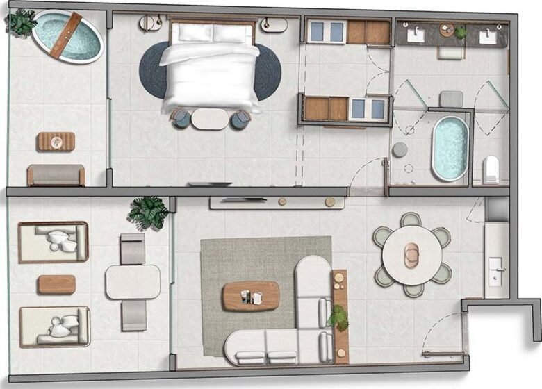Gala Oceanfront Suite - One Bedroom at AVA Resort Cancún (ALL-INCLUSIVE INCLUDED) - Cancún, Mexico
