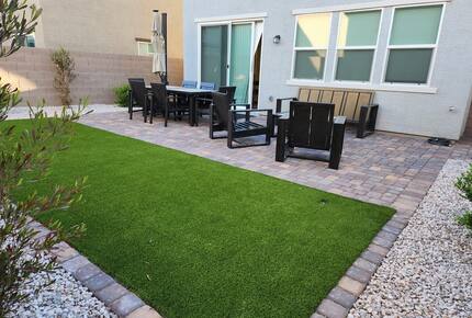 Backyard with Patio Furniture
