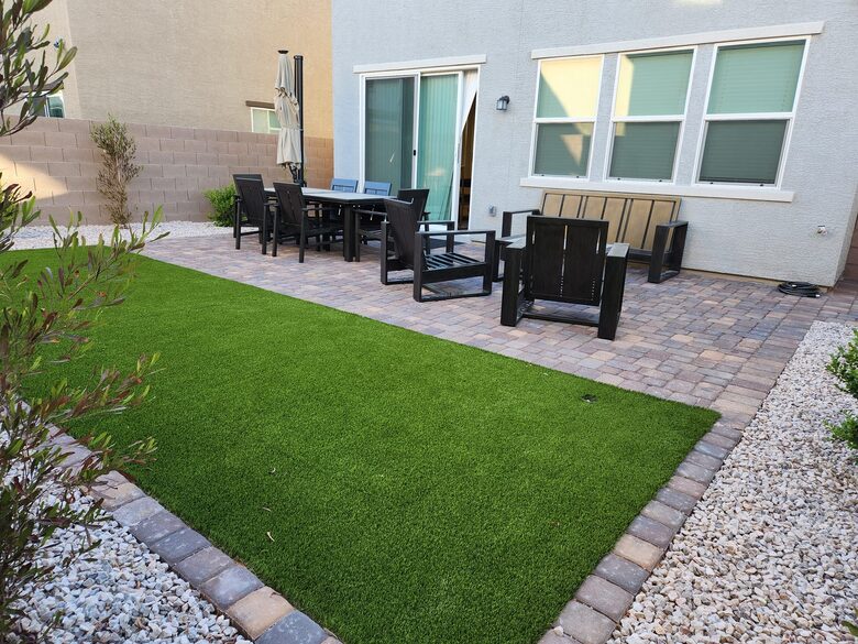 Backyard with Patio Furniture