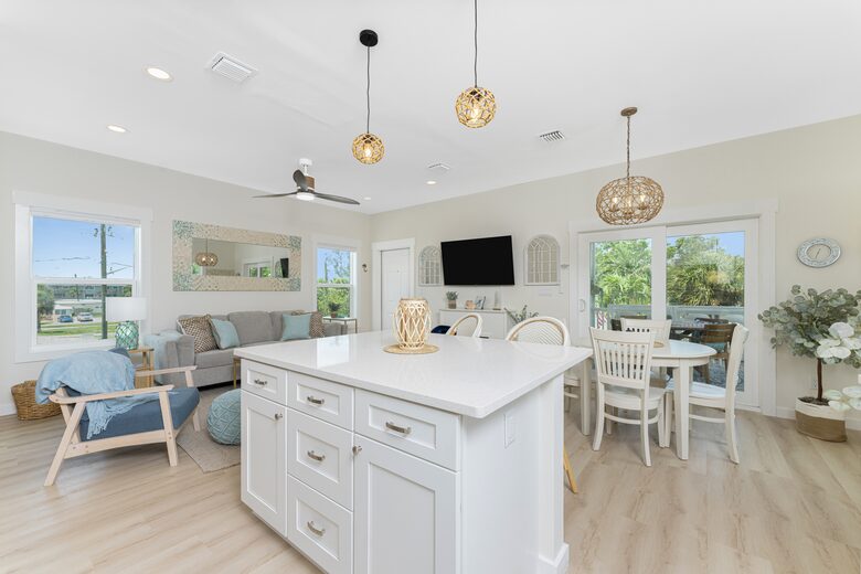 Open Concept Kitchen/Dining and Living room