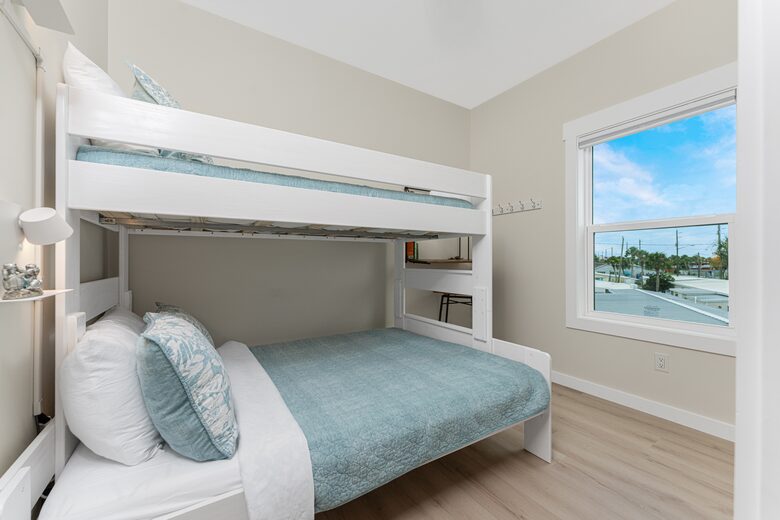 Bedroom 2 has Bunk Beds Upper - Twin, Lower - Full.