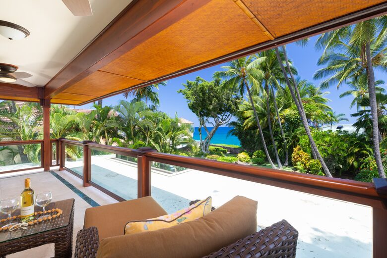 View from the upstairs balcony/lanai