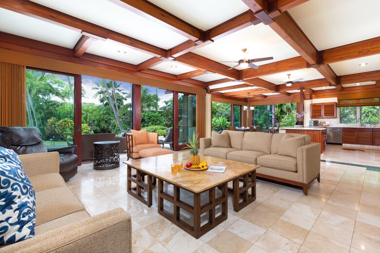 Open concept Family Room, Kitchen and Dining Room