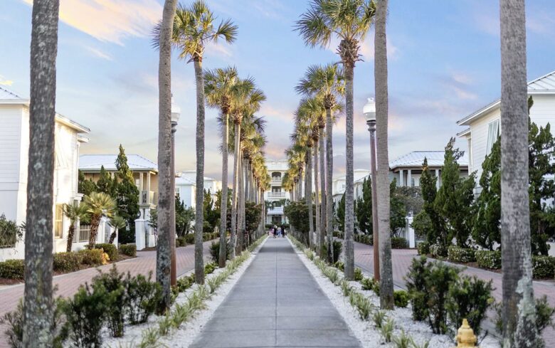 Pathway to the private beach access...