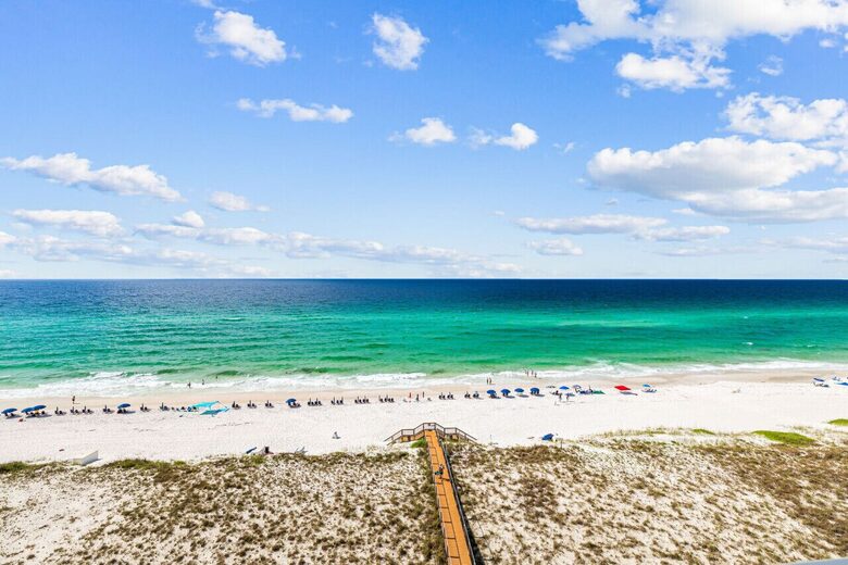 Private treks boardwalk to Navarre Beach
