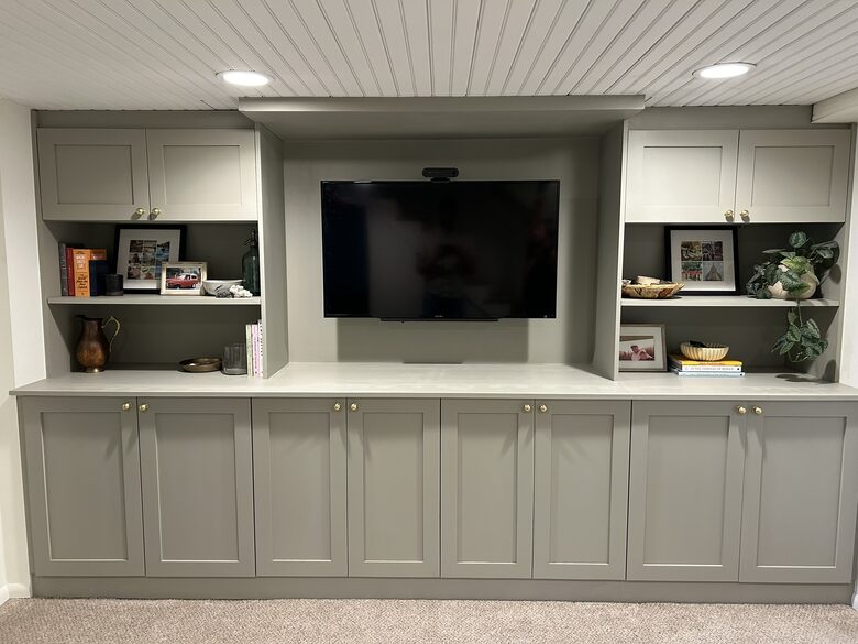 Basement tv area