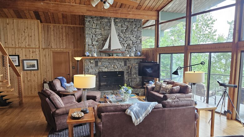 Fireplace and Main Sitting Area