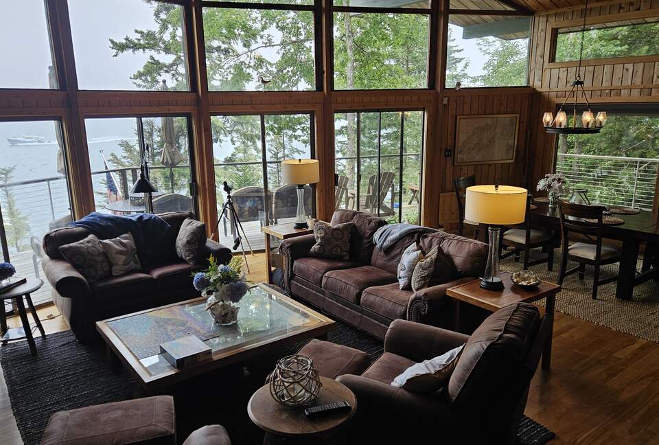Main living area to deck view