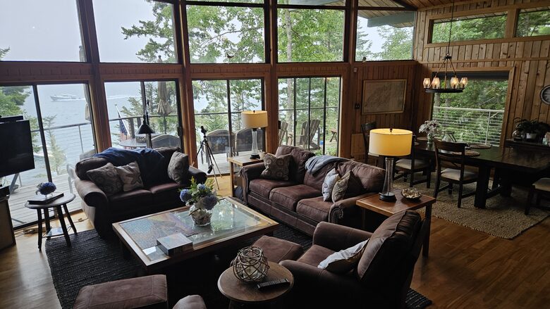 Main living area to deck view