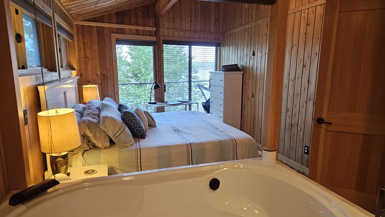 Master Bath to Bed Perspective
