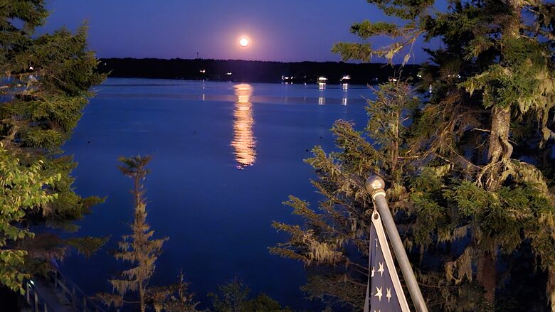 Moonrise from Deck