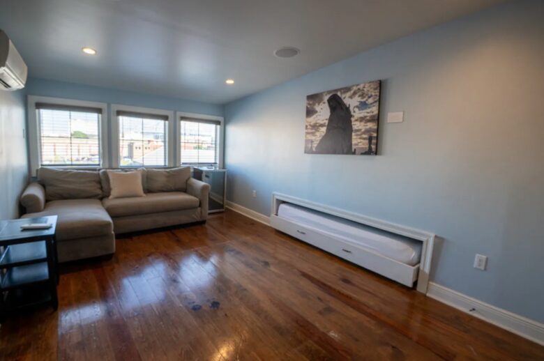 The room includes a convenient pullout bed and air condition
