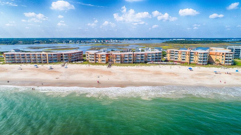 Charming Top-Floor Condo with Beach Views - North Topsail Beach, North Carolina