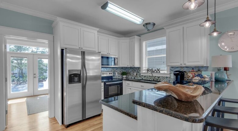 Fully stocked kitchen