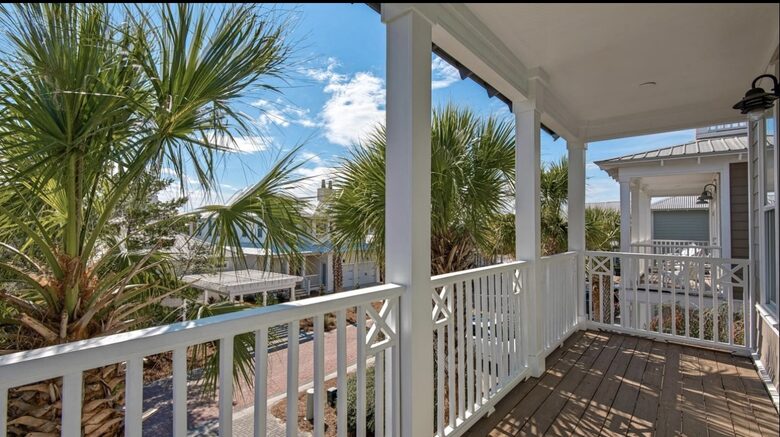 Private balcony from master bedroom