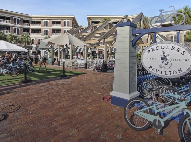 Seacrest Beach town center, 3 minute walk